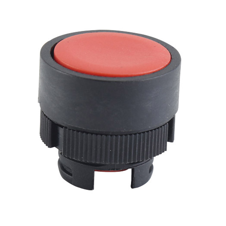Tête de bouton-poussoir affleurant en plastique rouge de haute qualité GXB2-EA3 sans lumière