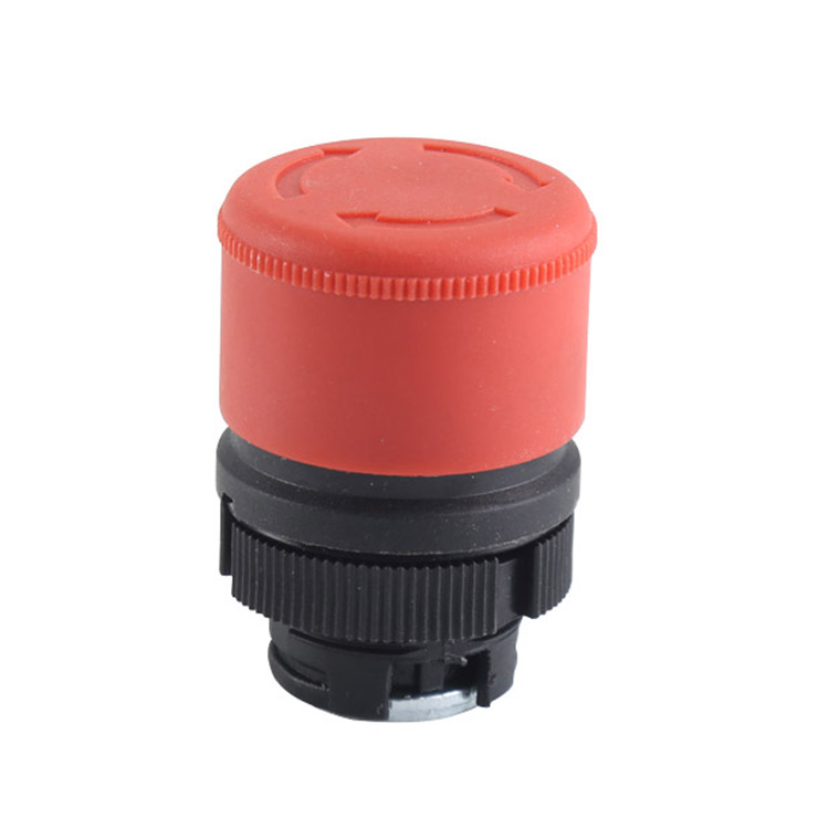 GXB2-ES44 Φ30 Çevirmeli Serbest Bırakma Acil Durdurma Butonu Mantar Şeklinde Kırmızı Plastik Başlık