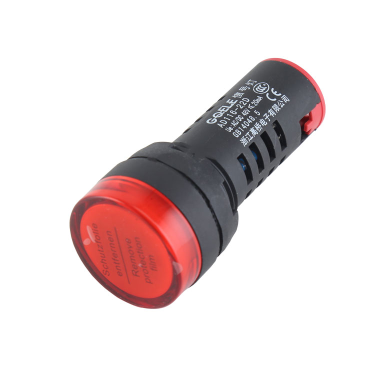 AD116-22D plástico rojo verde 220v 110v Ac Led lámpara piloto luz indicadora de led