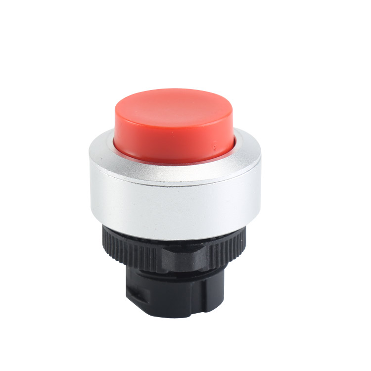 LA115-5-EH Φ22 ~ Φ30 Taster mit rundem, rotem, verlängertem Drucktastenkopf ohne Licht