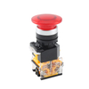 LA115-B8-11M 高品質 1NO & 1NC プラスチックキノコ押しボタンスイッチ赤いモメンタリヘッドと照明なし