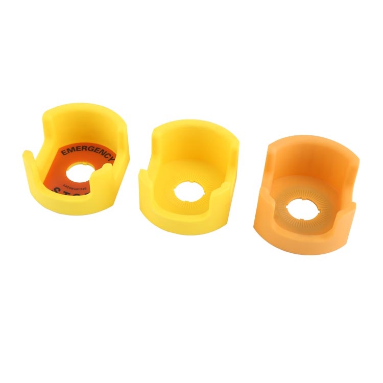 Couvercle de protection étanche et anti-poussière jaune et Orange GXB2-EC5/GXB2-EC5-1, utilisé avec bouton poussoir d'arrêt d'urgence