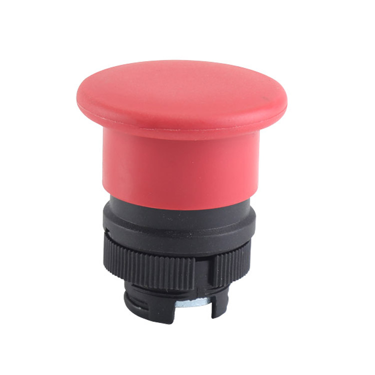 GXB2-EC4 Φ40 Kırmızı Yay Geri Dönüşlü Anlık Mantar Basma Buton Başlığı