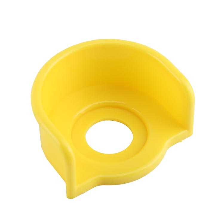 GXB2-EC3 Yellow Trapeziform Protective Cover Used With Emergency Stop Push Buttons To Prevent Wrong Operation