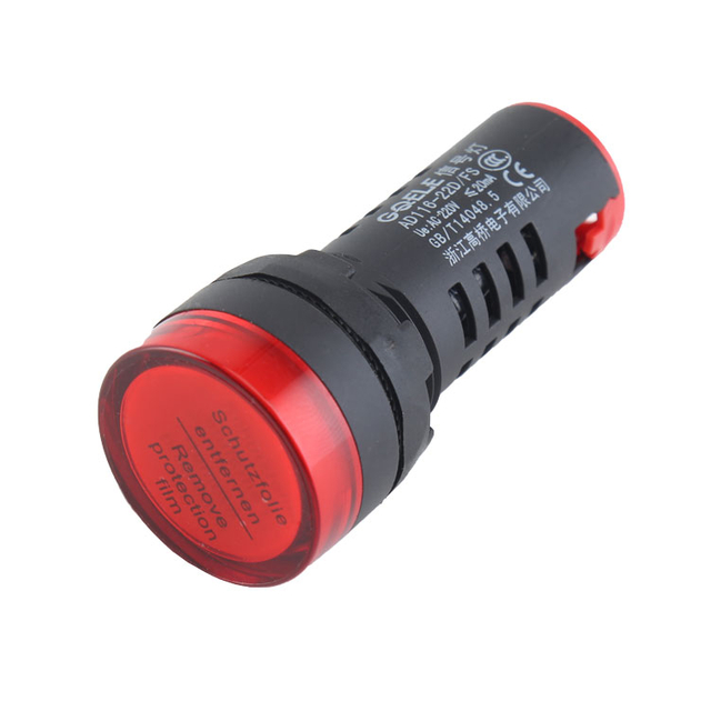 AD116-22D/FS siyah gövde 22mm mini endüstriyel LED gösterge ışığı Sinyal Lambası