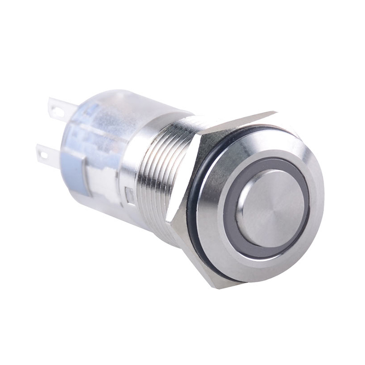 Interruptor de botón de metal personalizado GL-19F11TE/R23-S, 12 mm, 16 mm, 19 mm, 22 mm, 25 mm, 30 mm, momentáneo/enganche