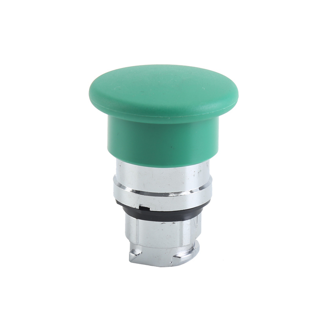 GXB4-BC3 Φ40 High Quality Momentary Spring Return Green Round Mushroom Push Button Head