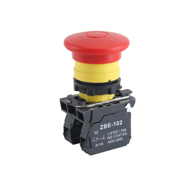 GXB4-ET45 Высококачественный кнопочный переключатель аварийной остановки 1NO и 1NC с грибовидной головкой и механизмом отпускания