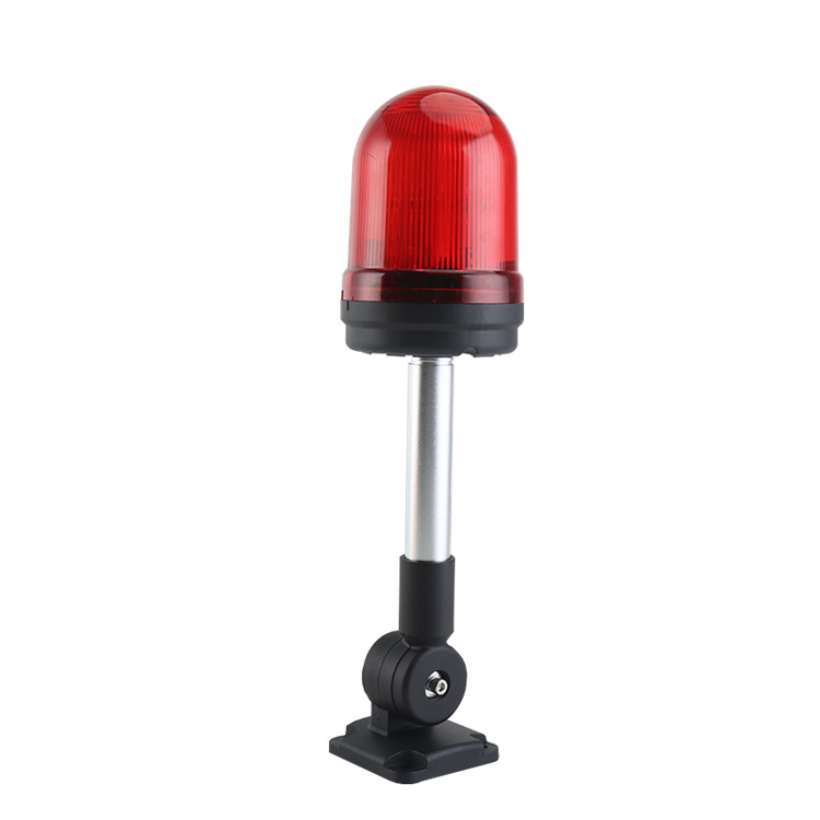 AL901-RM-31Z4 赤 Φ90 AC220V 丸頭赤警告灯ブザーと折りたたみ式ユニバーサルベース付き