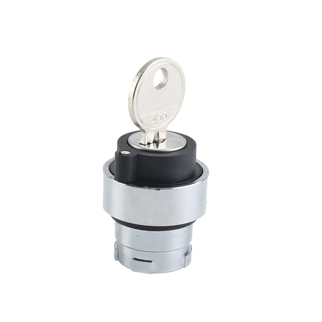 GXB2-BG2 Maintained 2- position Metal Key-operated Push Button Head With Round Shape