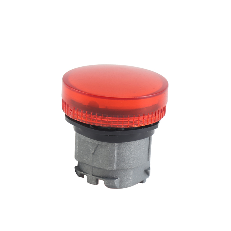 GXB4-EV04 Red Illuminated Round Flush Pilot Light Head With Red Light And Indicating Function
