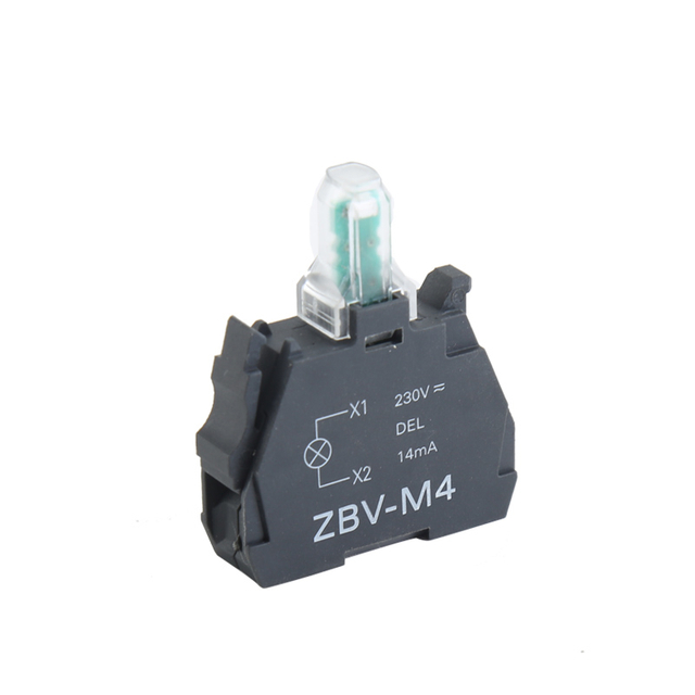 GXB4-EV07 Высококачественный пластиковый контактный блок со светодиодной лампой прямого типа