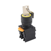 LA115-N-11Y 1NO&1NC 2-position Maintained Key Control Selector Switch Push Button With Round Head And No Light