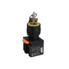 LA115-A5-11Y/A01 High Quality 1NO&1NC Key Control Maintained 2-Position Keylock Push Button Switch With Round Head