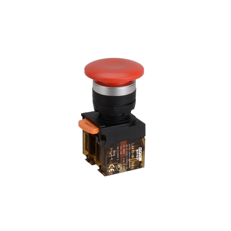 LA115-B5-11M/A01 High Quality 1NO&1NC Momentary Plastic Mushroom Push Button With Red Head And Without Illumination