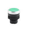 LA115-5-BN Momentary Plastic Round Green Flush Push Button Switch Head Without Light