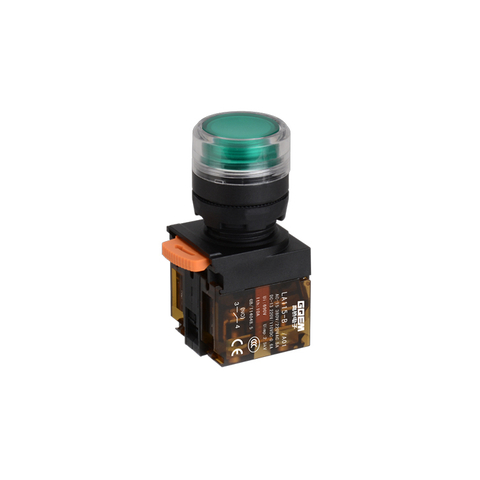 LA115-B5-11HFD/A01 High Quality 1NO&1NC Momentary Higher Flush Push Button With Illuminated Round Shape Green Head