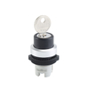 LA115-5-Y Key Control Maintained 2-Position Keylock Push Button Head With Plastic Round Head 