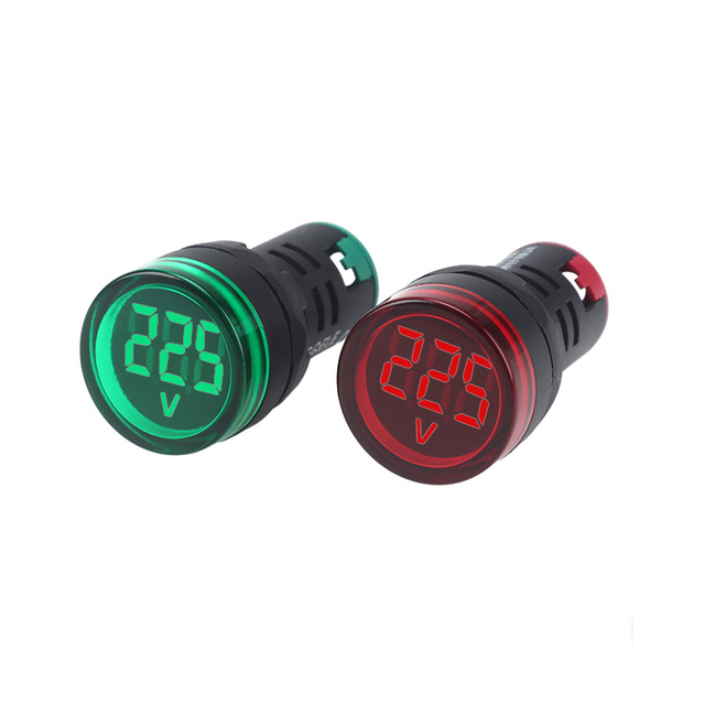AD116-22DSV Red Green Yellow Voltage Led Indicator Light Pilot Plastic Signal Lamp Panel