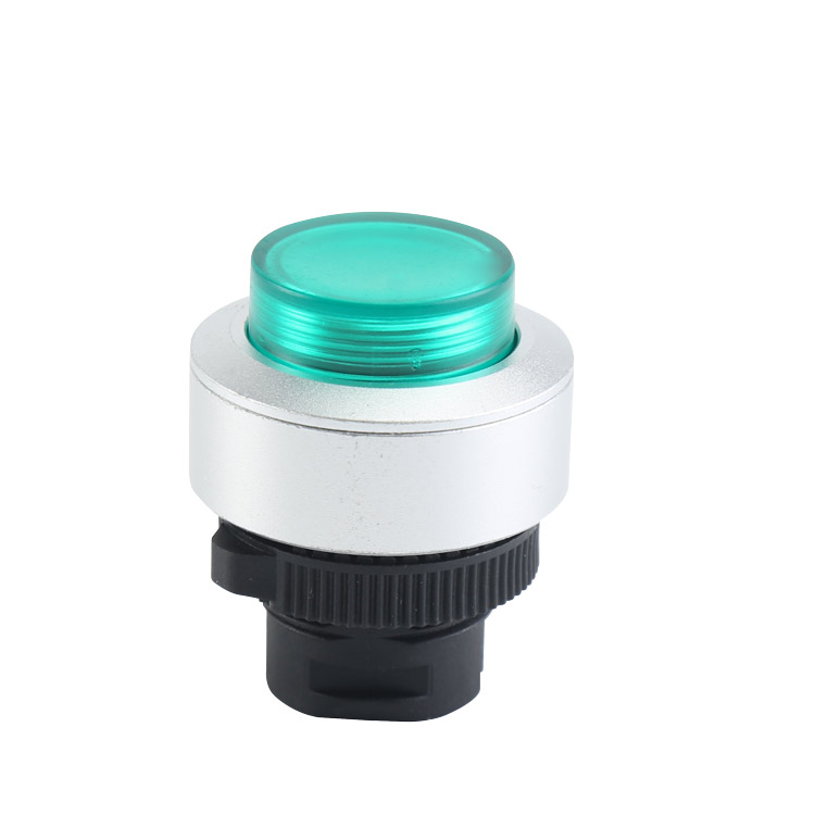 LA115-5-EHD Φ22~Φ30 Round Momentary Extended Push Button Green Head With Green Light