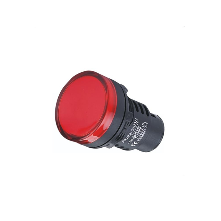 AD116-30DS High Quality 30mm AC220V Short Body LED Pilot Light For Power Indicator With Red Light