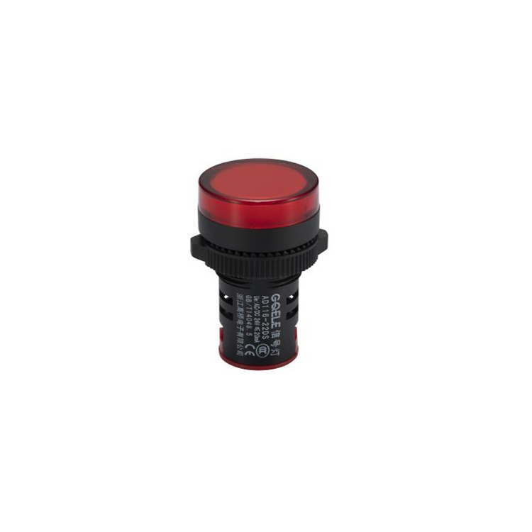 AD116-22DS High brightness LED Signal Light 22mm Short Body Power Indicator Light 24V And Yellow Light