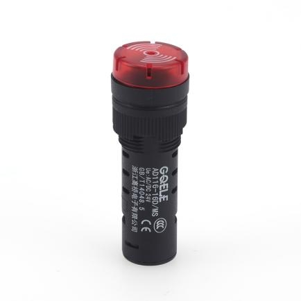 AD116-16D/MFS Φ16 High Quality PA66 Red Ultra-Short Flashing Buzzer