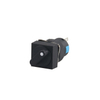 LA115-C-11XF Waterproof 16mm Mini Black Square Head Rotating Handle Selector Push Button Switch With Welding Connection