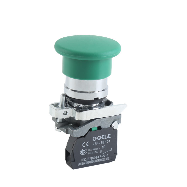 3.GXB4-BC31 High Quality 1NO Φ40 Mushroom Push Button Switch With Spring Return Action