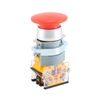 LA115-B9-11M 1NO&1NC Momentary Aluminum Mushroom Push Button With Red Head And Without Illumination