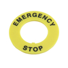 GXB2-ER40 Yellow&Black Warning Accessories With Words Used In Emergency Stop Push Button