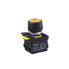 LA115-A1-11D High Quality 1NO & 1NC Momentary Plastic Flush Push Button With Round Head And Yellow Light