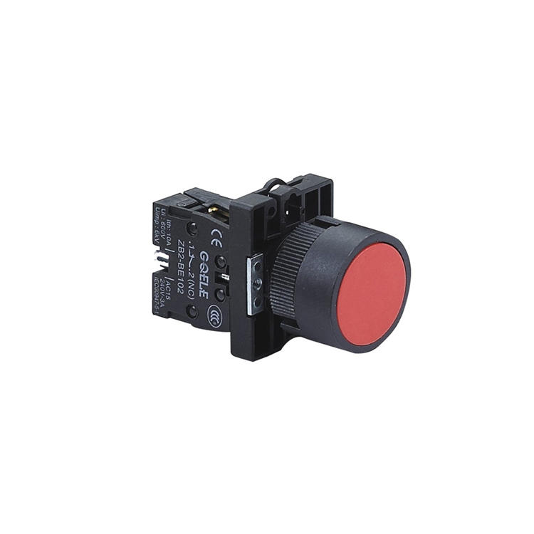 GXB2-EA42 Momentary 1NC 22mm Switching Power Supply Red Round Head Flush Button For Machine Equipment Start