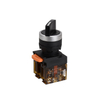 LA115-B5-11X/A01 1NO&1NC 22mm Maintained 2-Position Selector Switch Push Button With Black Short Handle And Without Light