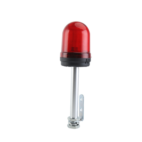 AL901-R-31C5 Red Φ90 AC220V Round Head Warning Light Without Buzzer And Side Mounting Base