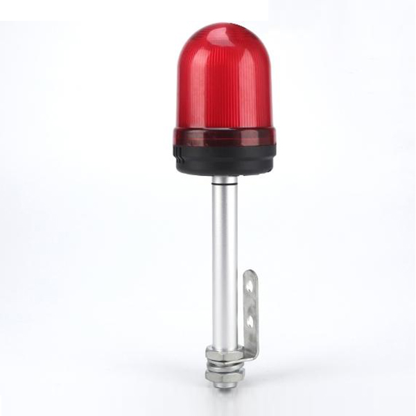 AL901-R-31C5 Φ90 Red Warning Light Without Buzzer 220V LED Mechanical Equipment Alarm Light And Side Mounting Base