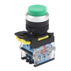 LA115-B5-11H 1NO&1NC Momentary Extended Push Button Switch With Round Green Head And Without Light