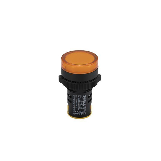 AD116-22DS High brightness LED Signal Light 22mm Short Body Power Indicator Light 24V And Yellow Light